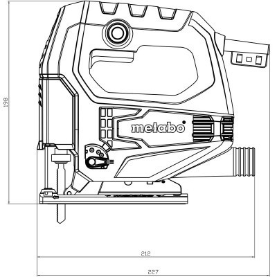 Електролобзик Metabo STEB 65 Quick, 450Вт, 600-3000 об/хв (601030500)