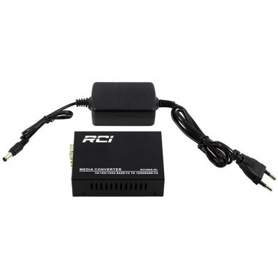 Медіаконвертер RCI 1G, SFP slot, RJ45, standart size metal case (RCI300S-GL)