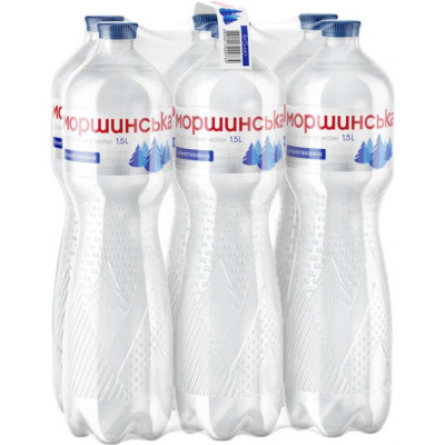 Мінеральна вода Моршинська 1.5 газ пет (4820017000055)
