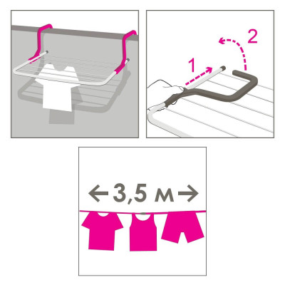 Сушарка для білизни Eurogold На батарею 3 м (0303)