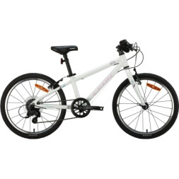 Велосипед Leon 20&quot; GO 7 speed Vbr рама-10&quot; Al білий з рожевим 2024 (OPS-LN-20-012)