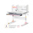 Парта Mealux Edmonton Multicolor Pink з полицею (BD-610 W/МС + PN с полкой)