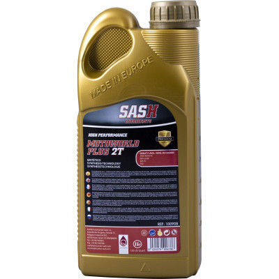 Моторна олива SASH MOTOWORLD PLUS 2T синтетика 1л (100908)