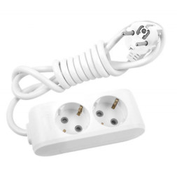 Мережевий подовжувач Panasonic X-tendia із заземленням 2 розетки, 2м (WLTB04222GR-UA)