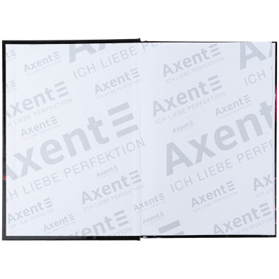 Книга записна Axent Maroon fleur А5, 96 аркушів, клітинка, тверда обкладинка (8459-1-A)
