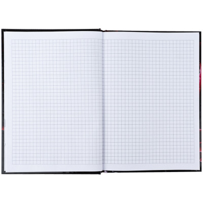 Книга записна Axent Maroon fleur А5, 96 аркушів, клітинка, тверда обкладинка (8459-1-A)