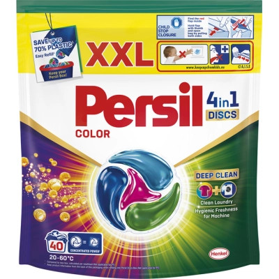 Капсули для прання Persil 4in1 Discs Color Deep Clean 40 шт. (9000101599497)