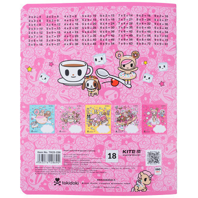Зошит Kite tokidoki 18 аркушів, клітинка (TK23-236)