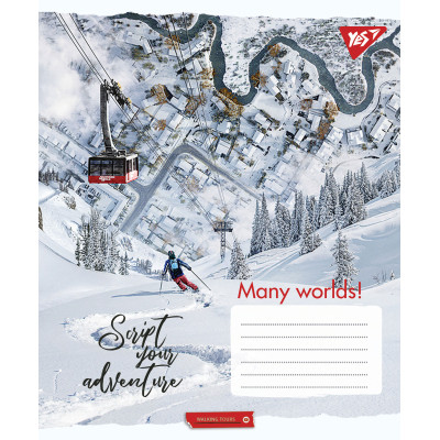 Зошит Yes А5 Many worlds! 96 аркушів, лінія (766508)
