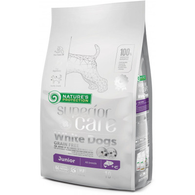 Сухий корм для собак Nature&#039;s Protection Superior Care White Dogs Grain Free Junior 10 кг (NPSC45672)