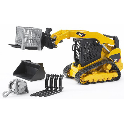 Спецтехніка Bruder Міні-навантажувач Cat гусеничний з ковшем (02136)