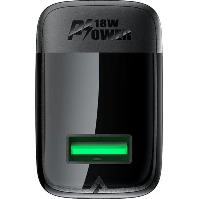 Зарядний пристрій Acefast USB-A 20W + Type-C cable A90 Fast Charger Black (6974316280064)