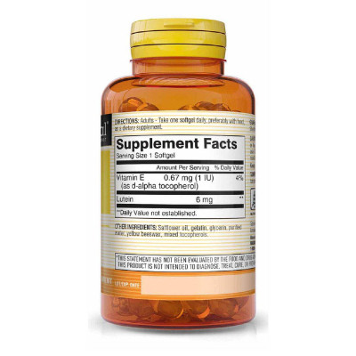 Антиоксидант Mason Natural Лютеїн 6мг, Lutein, 60 гелевих капсул (MAV13665)