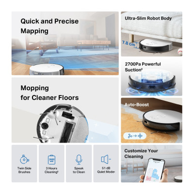 Пилосос TP-Link Tapo RV20 Mop
