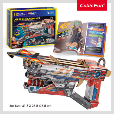 Пазл Cubic Fun Набір для моделювання STEM Пускова установка для літаків (DS1091h)