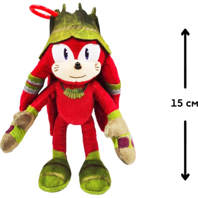 М&#039;яка іграшка Sonic Prime на кліпсі – Наклз 15 см (SON7004D)