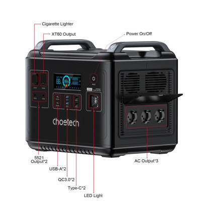 Зарядна станція Choetech BS006 2000W (BS006)