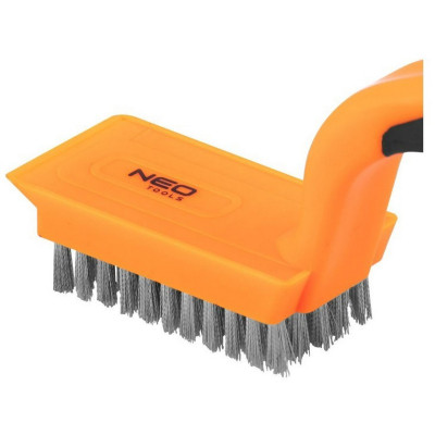 Щітка по металу Neo Tools 5х11 рядів, прямий дріт 0.3мм, 180мм, двокомпонентне руків&#039;я (39-051)