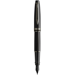 Ручка пір'яна Waterman EXPERT Metallic Black Lacquer RT  FP F (10 046)