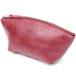 Косметичка Grande Pelle Шкіряна Бордова (16792)