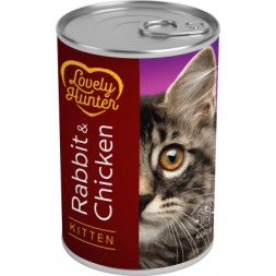 Консерви для котів Lovely Hunter Kitten Rabbit&amp;Chicken 400 г (LHU45347)