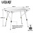 Туристичний стіл Uquip Variety M Grey (244112)