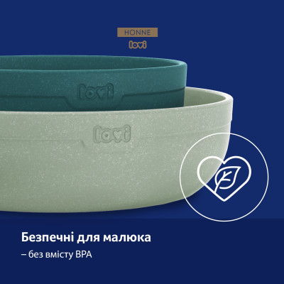 Тарілка дитяча Lovi Pistachio М&#039;ятні 2 шт (21/531_gre)