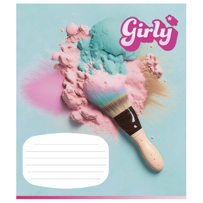 Зошит Школярик Girly 12 аркушів лінія (012-3330L)