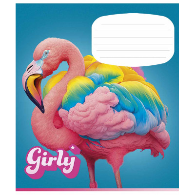 Зошит Школярик Girly 12 аркушів лінія (012-3330L)