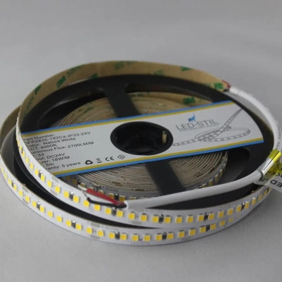 Світлодіодна стрічка LED-STIL 4000K 18 Вт/м 2835 192 діода IP33 24 Вольта 2700 lm нейтральне світло (DFP2835-192C4-IP33-24V)