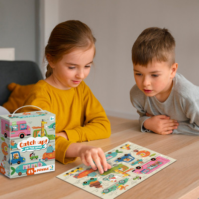 Пазл DoDo на 48 елементів Наздоганяй! На дорозі (300618)