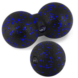 Масажний м'яч PowerPlay PP_4090 EPP набір 2 шт Чорно-синій (PP_4090_Blue)