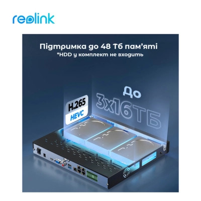 Реєстратор для відеоспостереження Reolink RLN36