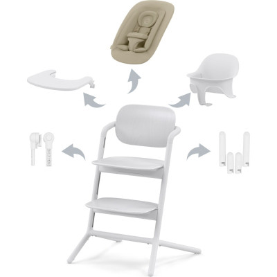Стілець для годування Cybex Lemo 4в1 All White (521004829)