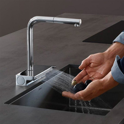 Змішувач Hansgrohe Aquno Select M81 , 21 см, хром (73836000)