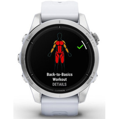 Смарт-годинник Garmin EPIX PRO (g2), 42, Glass, SS, Whitstn, GPS (010-02802-01)