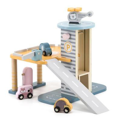 Ігровий набір Viga Toys PolarB Паркінг двоповерховий (44029)