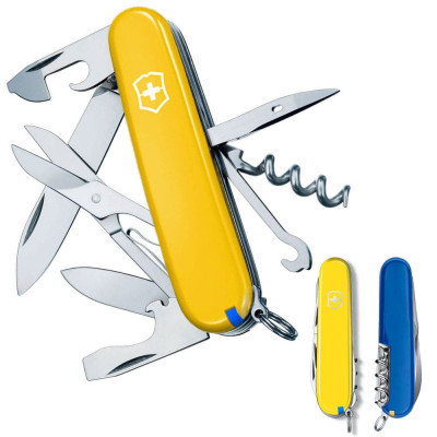 Ніж Victorinox Climber Ukraine Жовто-синій (1.3703.8.2)