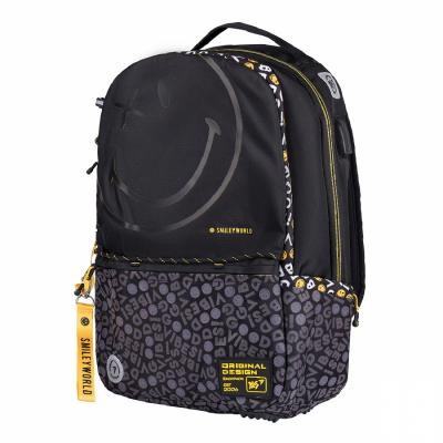 Рюкзак шкільний Yes T-124 Smiley World.Black&amp;Yellow чорний (557870)