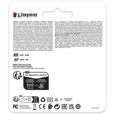 Карта пам&#039;яті Kingston 1TB SDXC class 10 UHS-II U3 Canvas React Plus (SDR2V6/1TB)