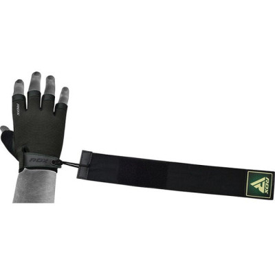Рукавички для фітнесу RDX T2 Half Army Green Plus XL (WGA-T2HA-XL+)