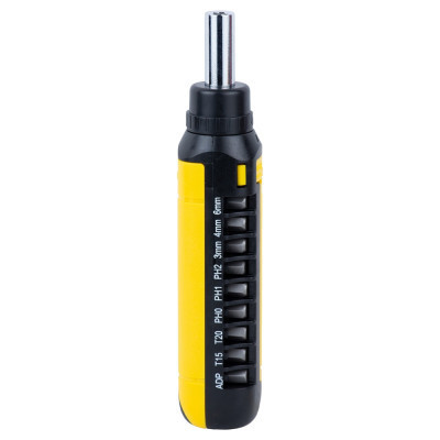 Набір викруток Sigma з реверсом + насадки торцеві та біти 1/4&quot; 13шт CrV (4001931)