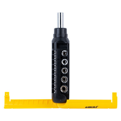 Набір викруток Sigma з реверсом + насадки торцеві та біти 1/4&quot; 13шт CrV (4001931)