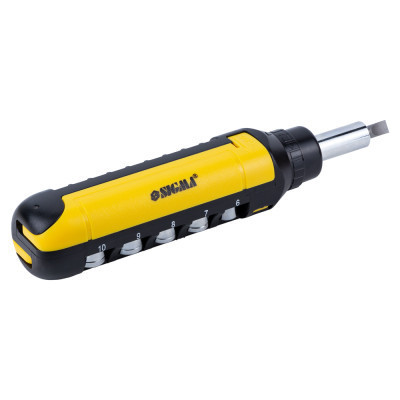 Набір викруток Sigma з реверсом + насадки торцеві та біти 1/4&quot; 13шт CrV (4001931)