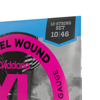 Струни для гітари D&#039;Addario XL Nickel Wound Regular Light 12-String (10-46) (EXL150)