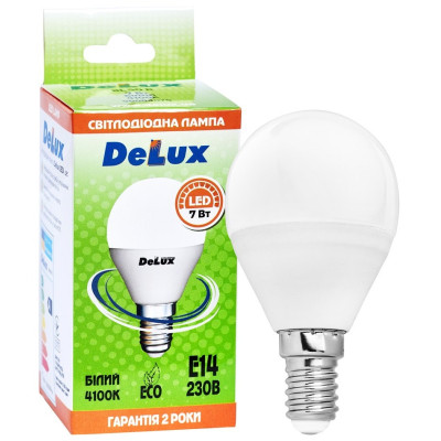 Лампочка Delux BL50P 7Вт 4100K 220В E14 (90020560 90011758)