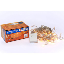 Гірлянда Delux ICICLE С 75LED 2х0.7 м теплий білий/прозорий IP20 (90017986)