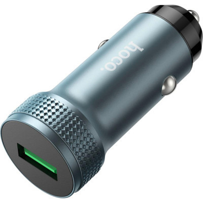 Зарядний пристрій HOCO Z49A Level USB Metal Gray (6931474795731)