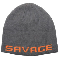 Шапка Savage Gear Logo Beanie One size Rock Grey/Orange (1854.19.26)