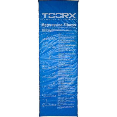 Килимок для фітнесу Toorx Padded Exercise 181х60х2,5 см з антиковзною поверхнею Blu/Rosso (MAT-GE) (931149)